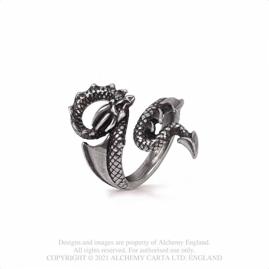 Alchemy Gothic Dragons Lure Ring (R245)