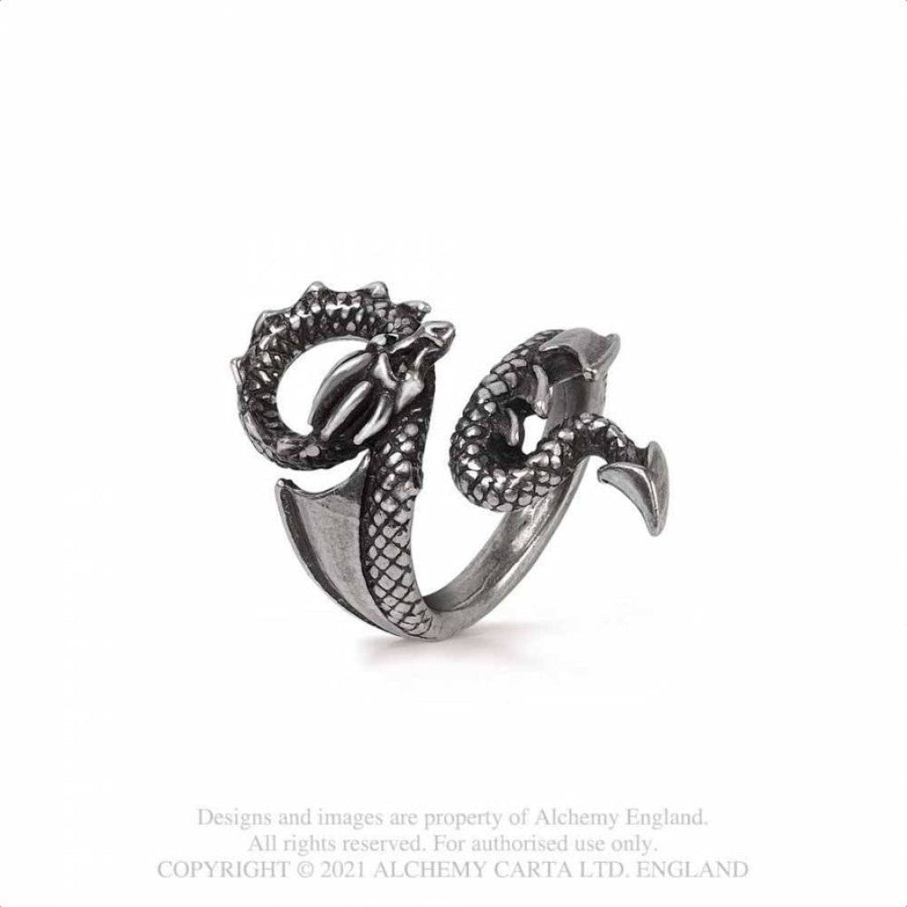Alchemy Gothic Dragons Lure Ring (R245)