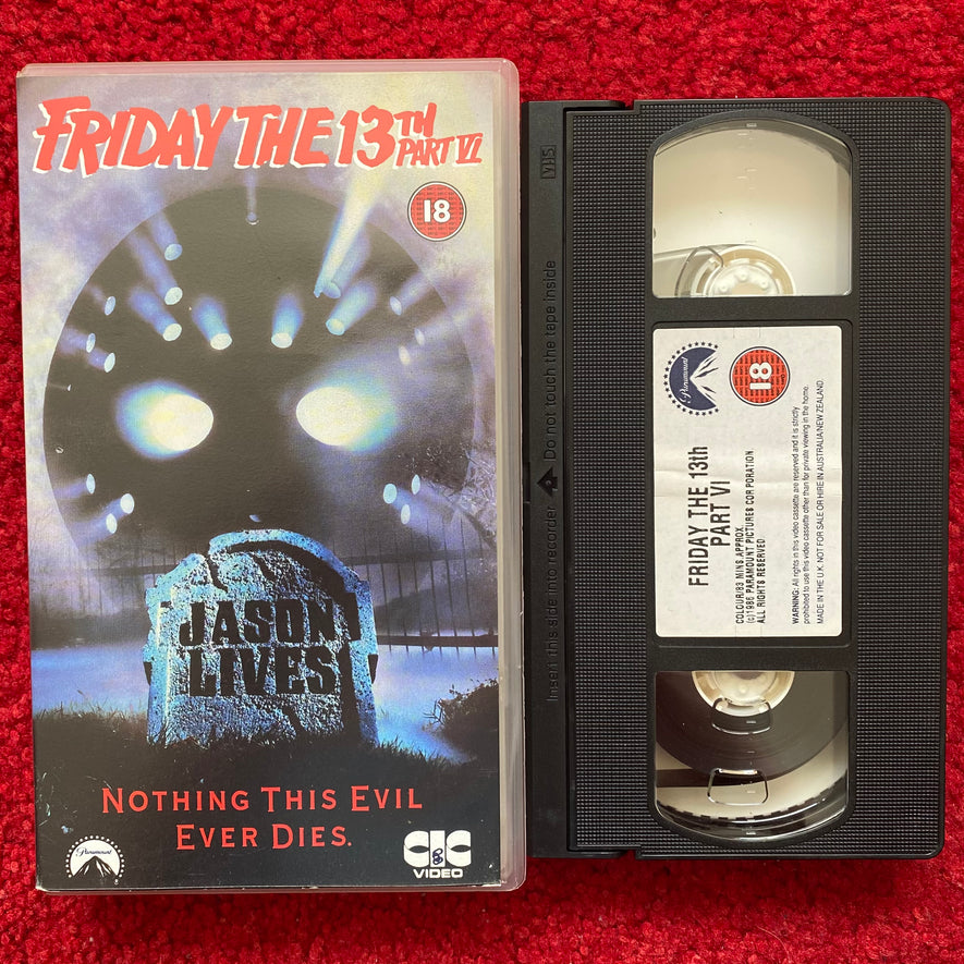 Friday The 13th Part VI: Jason Lives VHS Video (1986) VHR22236