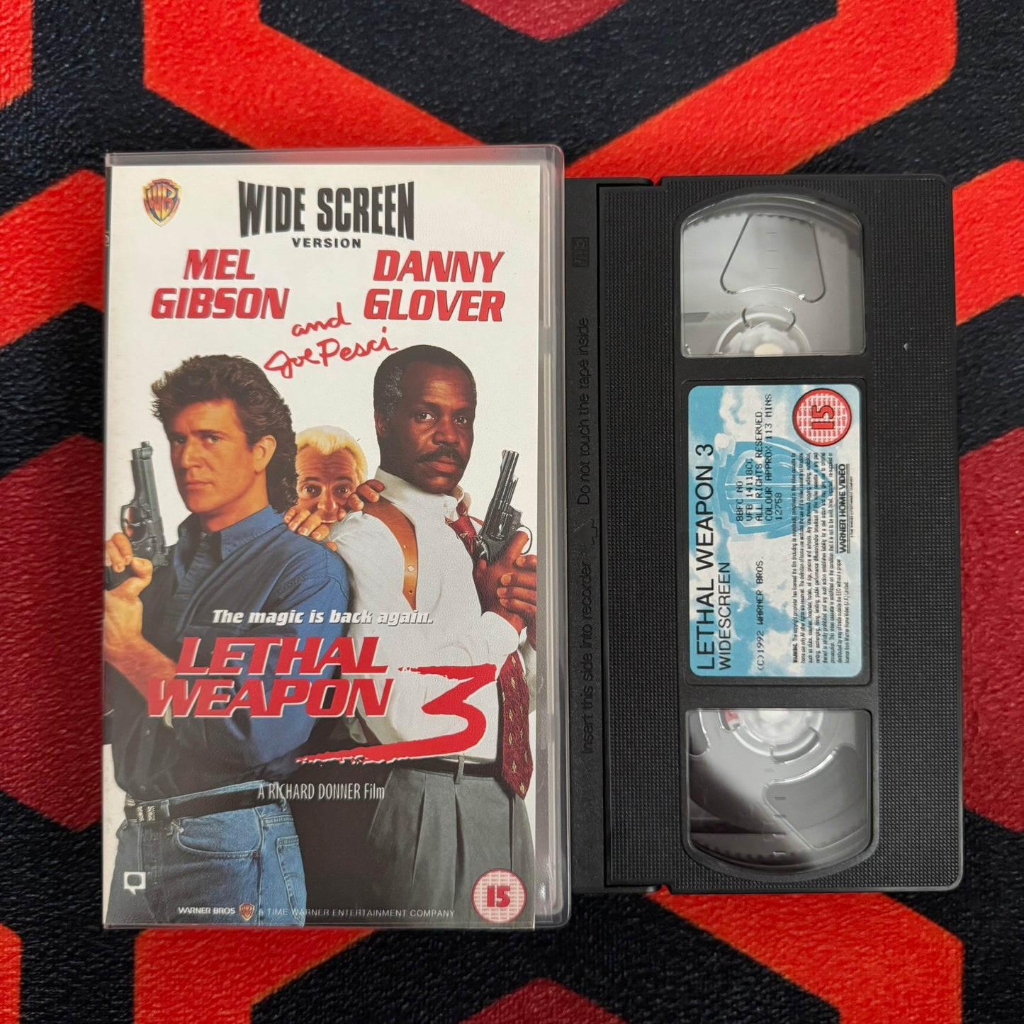 Lethal Weapon 3 VHS Video (1992) S012758
