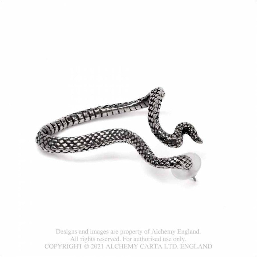 Alchemy Gothic Serpentine Single Ear Wrap Earring (E448)
