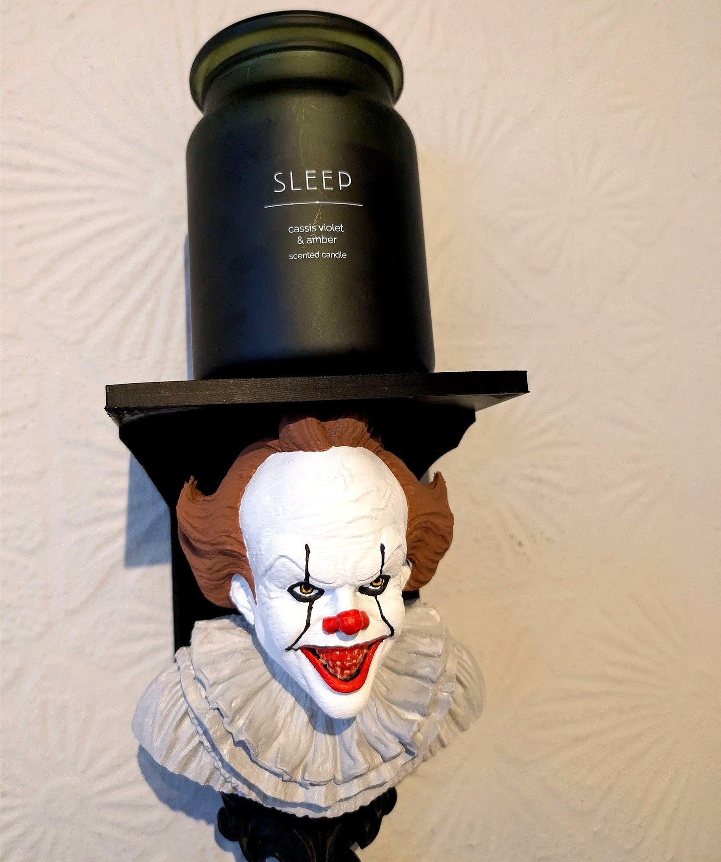 Pennywise IT Wall Shelf Mount Display - Unique Horror Decor Gift