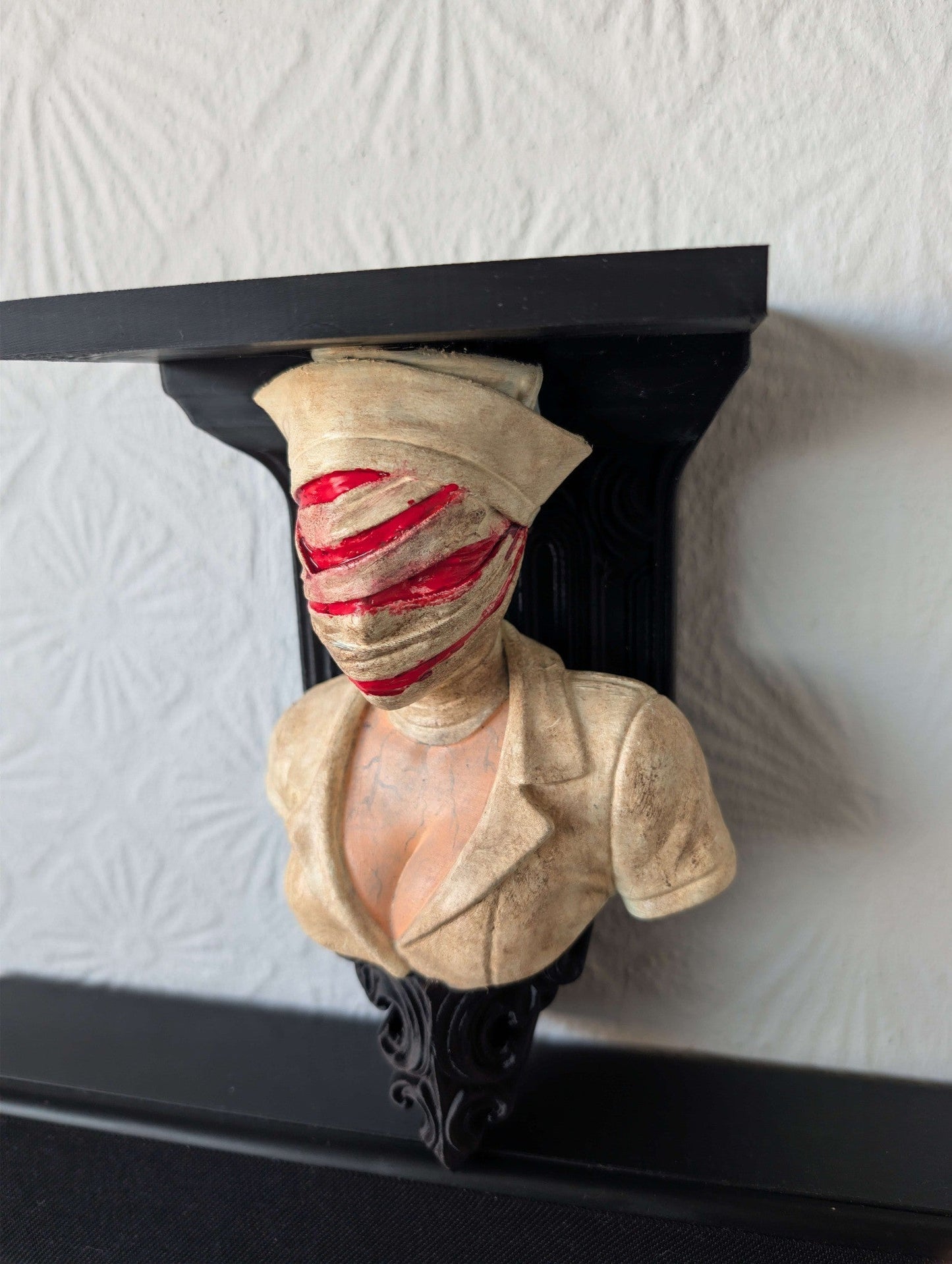 Silent Hill Nurse Wall Shelf Mount Display - Unique Horror Decor Gift
