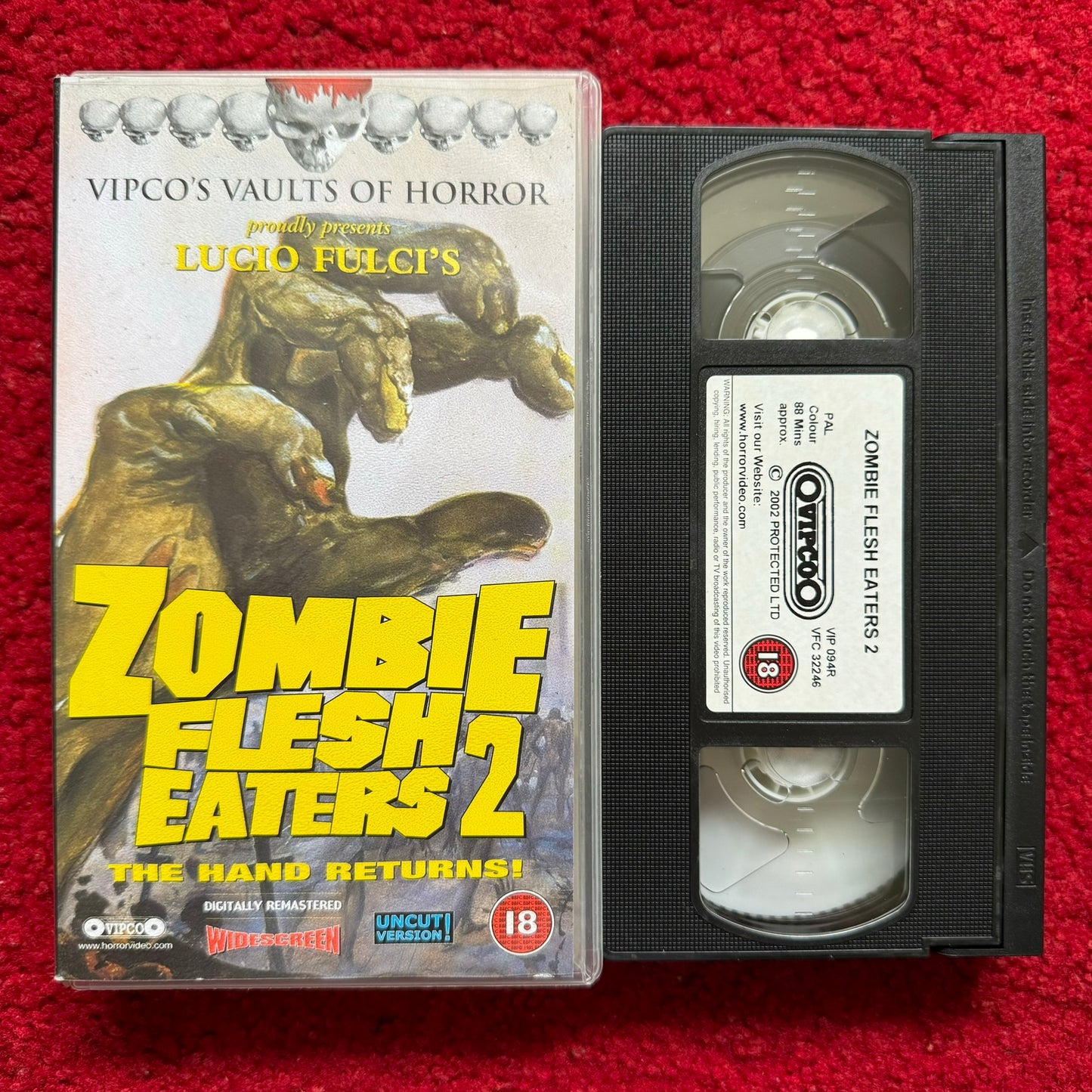 Zombie Flesh Eaters 2 VHS Video (1988) VIP094