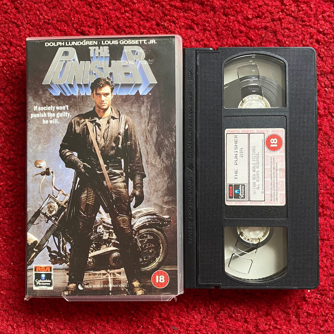 The Punisher VHS Video (1988) CVR21974