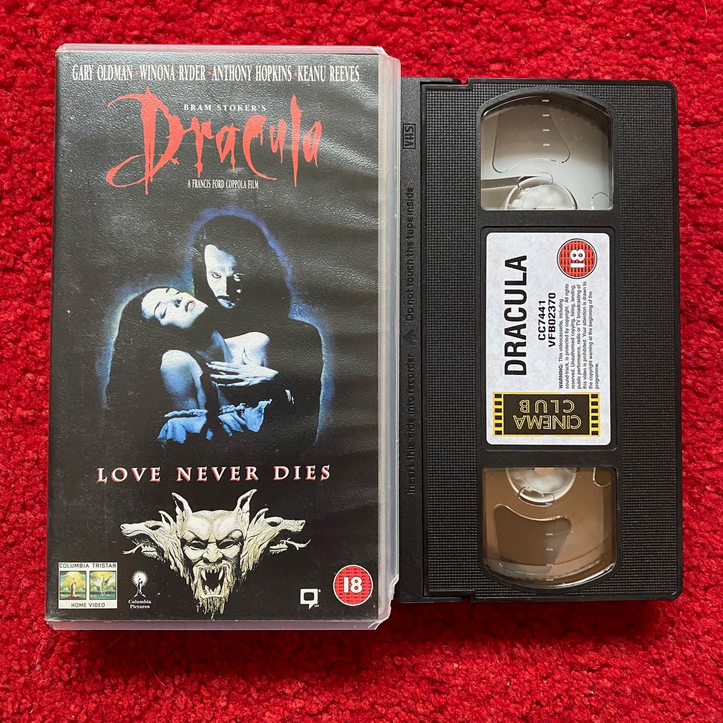 Bram Stoker's Dracula VHS Video (1992) CC7441