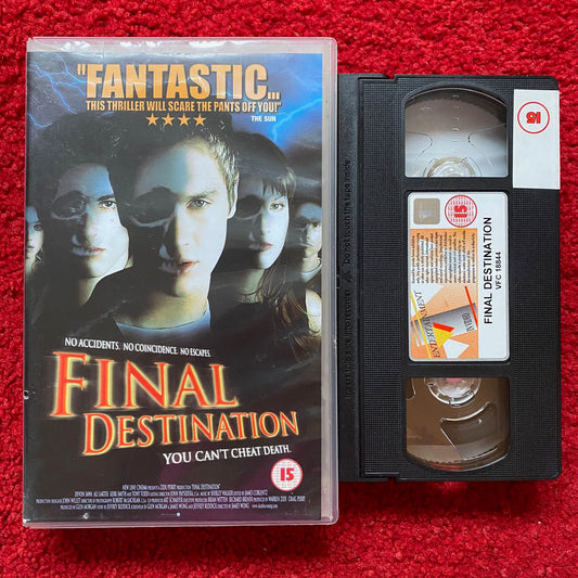 Final Destination Ex Rental VHS Video (2000) EVV1508