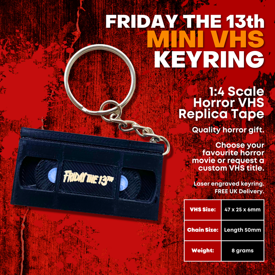 Friday the 13th Mini Horror VHS Keyring