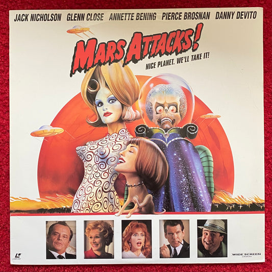 Mars Attacks! (1996) LaserDisc Home Video US Widescreen Version