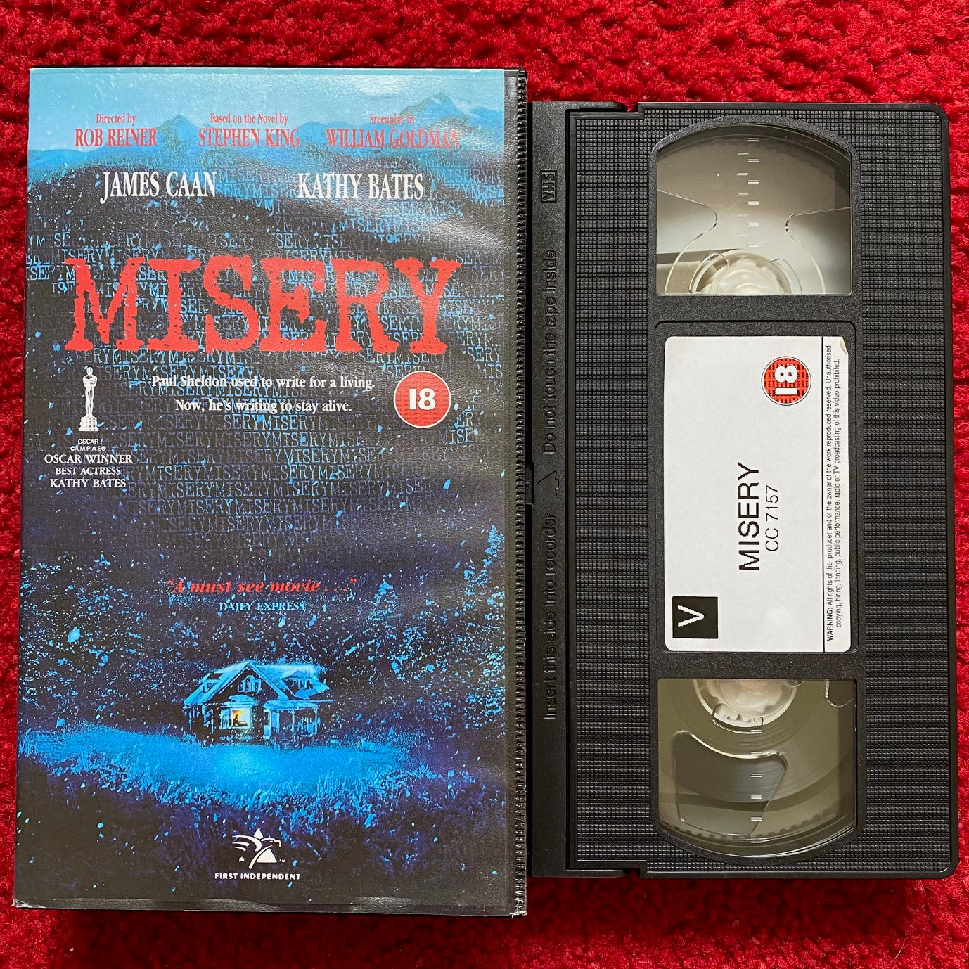 Misery VHS Video (1990) CC7157