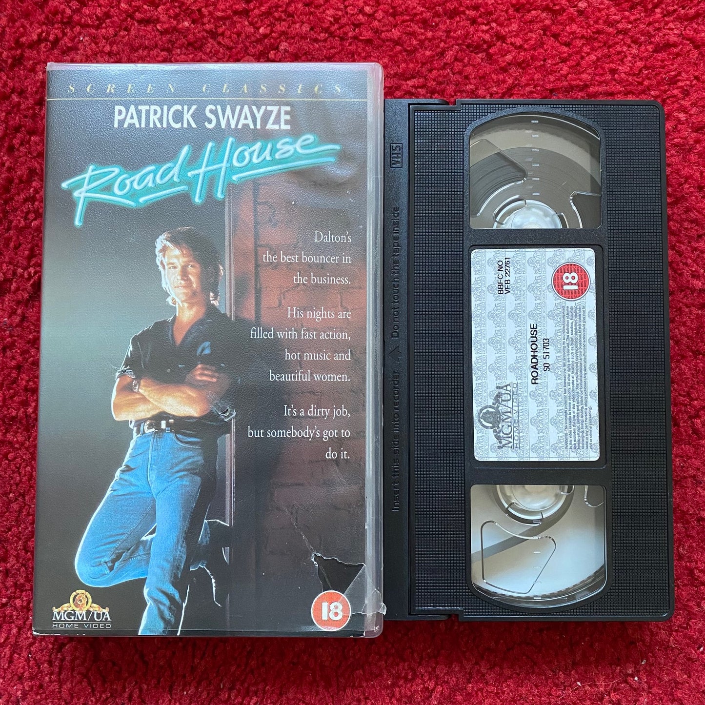 Road House VHS Video (1989) S051703