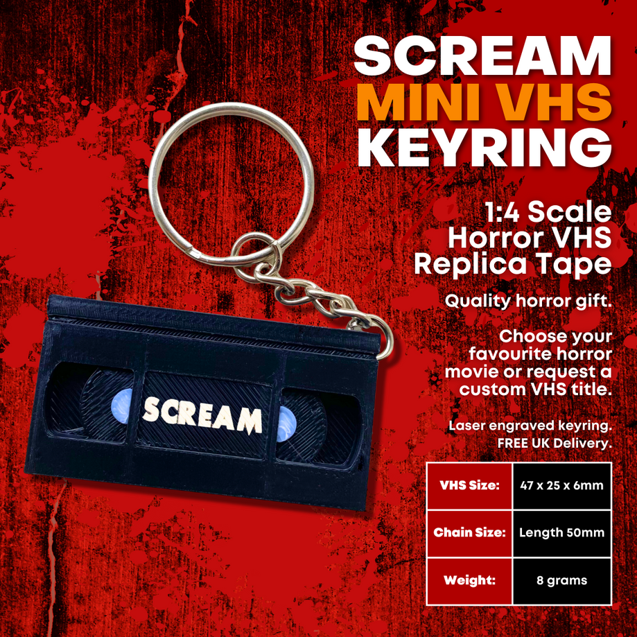 Scream Mini Horror VHS Keyring