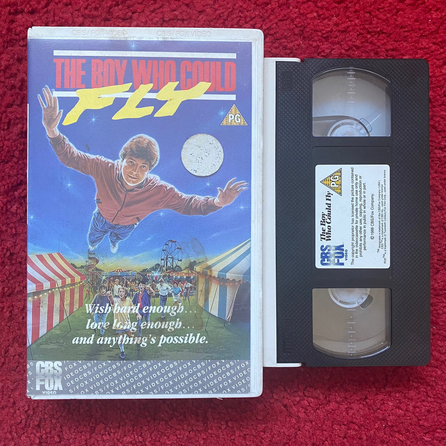 The Boy Who Could Fly Ex Rental VHS Video (1986) 3727-50