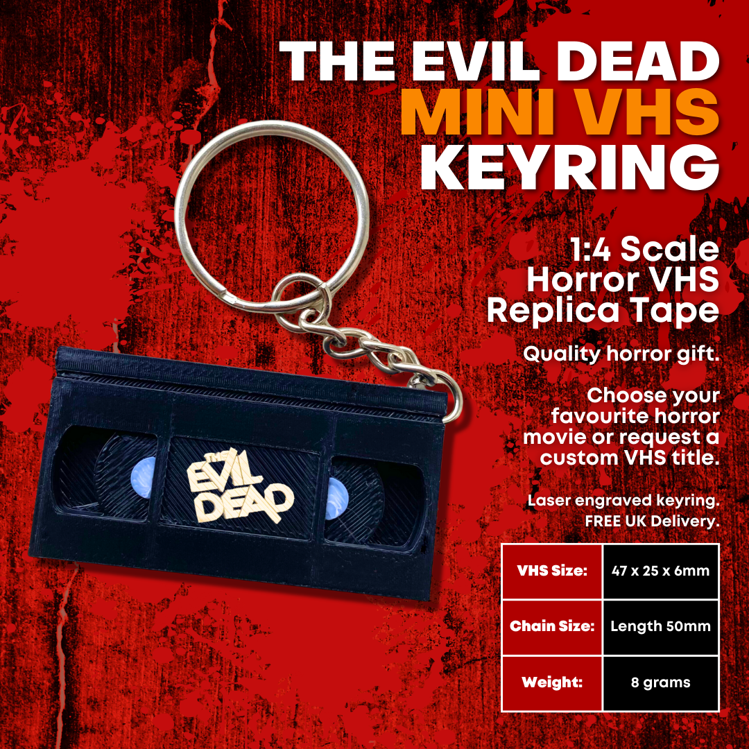 The Evil Dead Mini Horror VHS Keyring