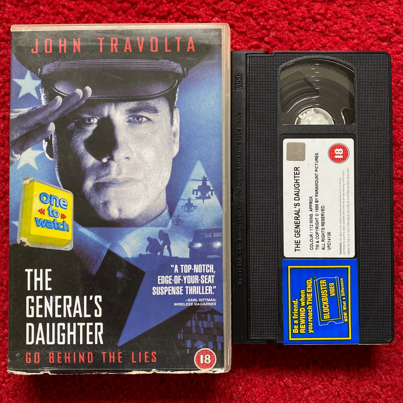 The General's Daughter Ex Rental VHS Video (1999) VHB4936