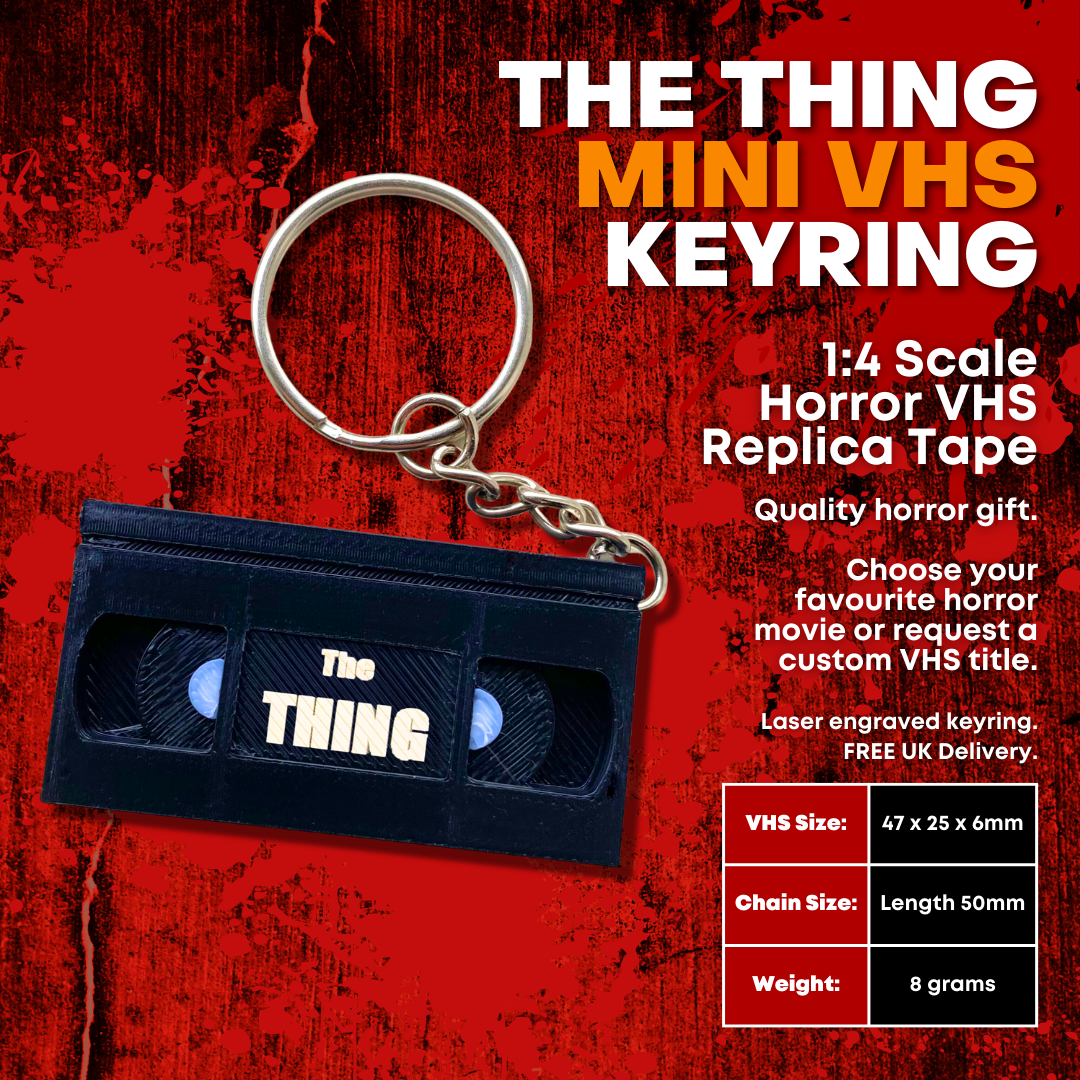 The Thing Mini Horror VHS Keyring