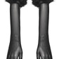 Punk Rave Fluffy Goth Claw Gloves