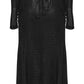 Punk Rave Seraphine Spinal Lace Panel Maxi Dress In Black