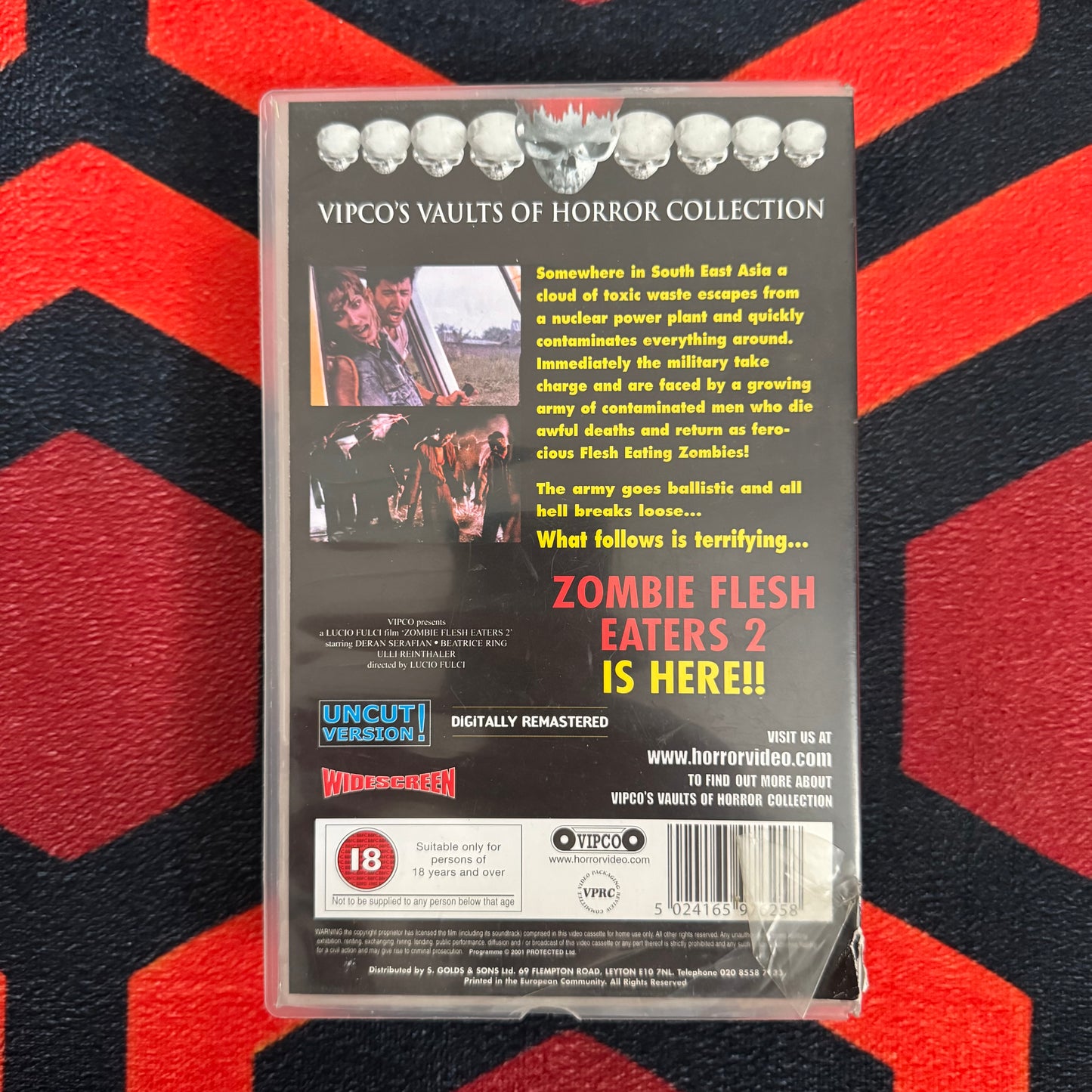 Zombie Flesh Eaters 2 Ex Rental VHS Video (1988) VIP094R