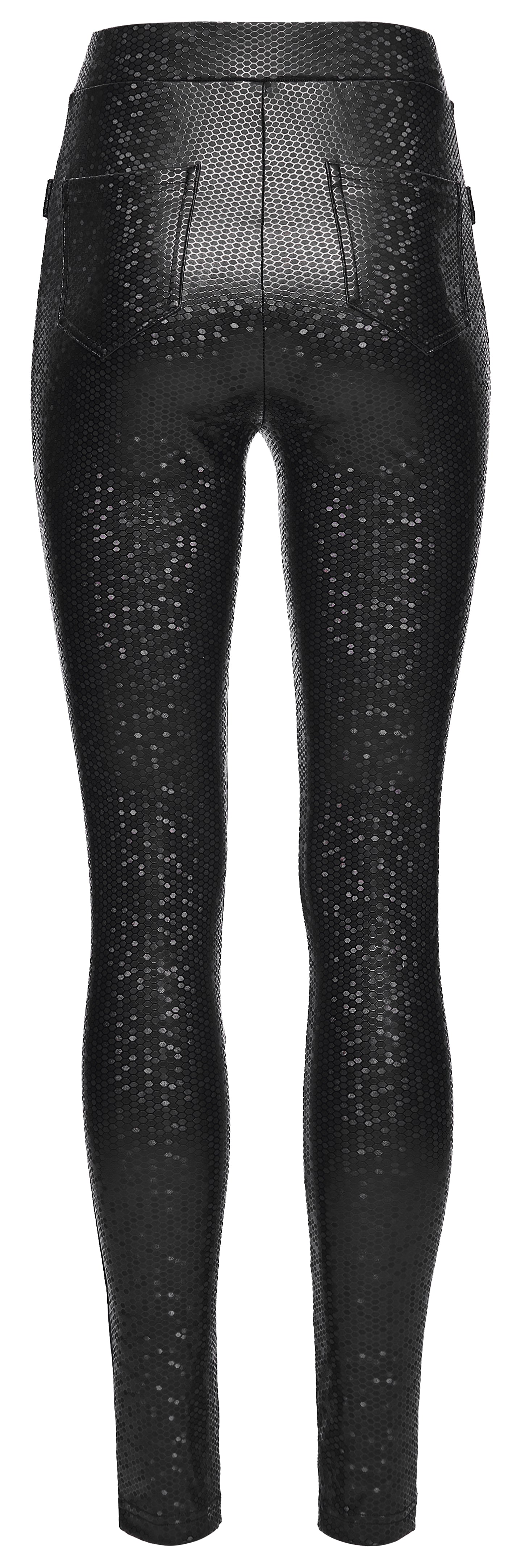 Punk Rave Ravenna Leggings - Black Prism Finish