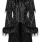 Punk Rave Morrigan Goth Gorgeous Jacquard Coat - Black