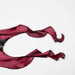 Punk Rave Leticia Burgundy Gradient Velvet Top with Feature Hooks and Eyes