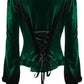 Punk Rave Fawn Gradient Printed Shirt in Green