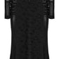 Punk Rave Seraphine Spinal Lace Panel Maxi Dress In Black