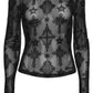 Punk Rave Ravena Cross Flocking Mesh Top