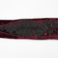 Punk Rave Selene Embroidered Velvet Gloves in Crimson