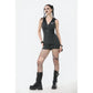 Dark In Love Salem Striped Cat Ear Hoodie Dress - Size UK 22 Left Only!