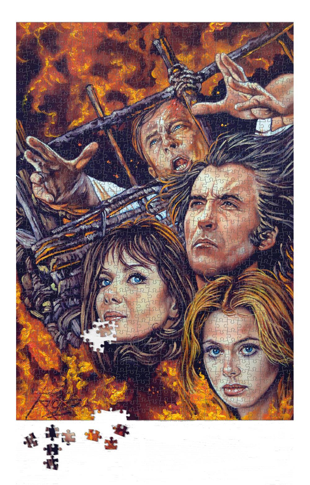 Wickerman - Christopher Lee Horror 1000 Piece Puzzle by Rick Melton