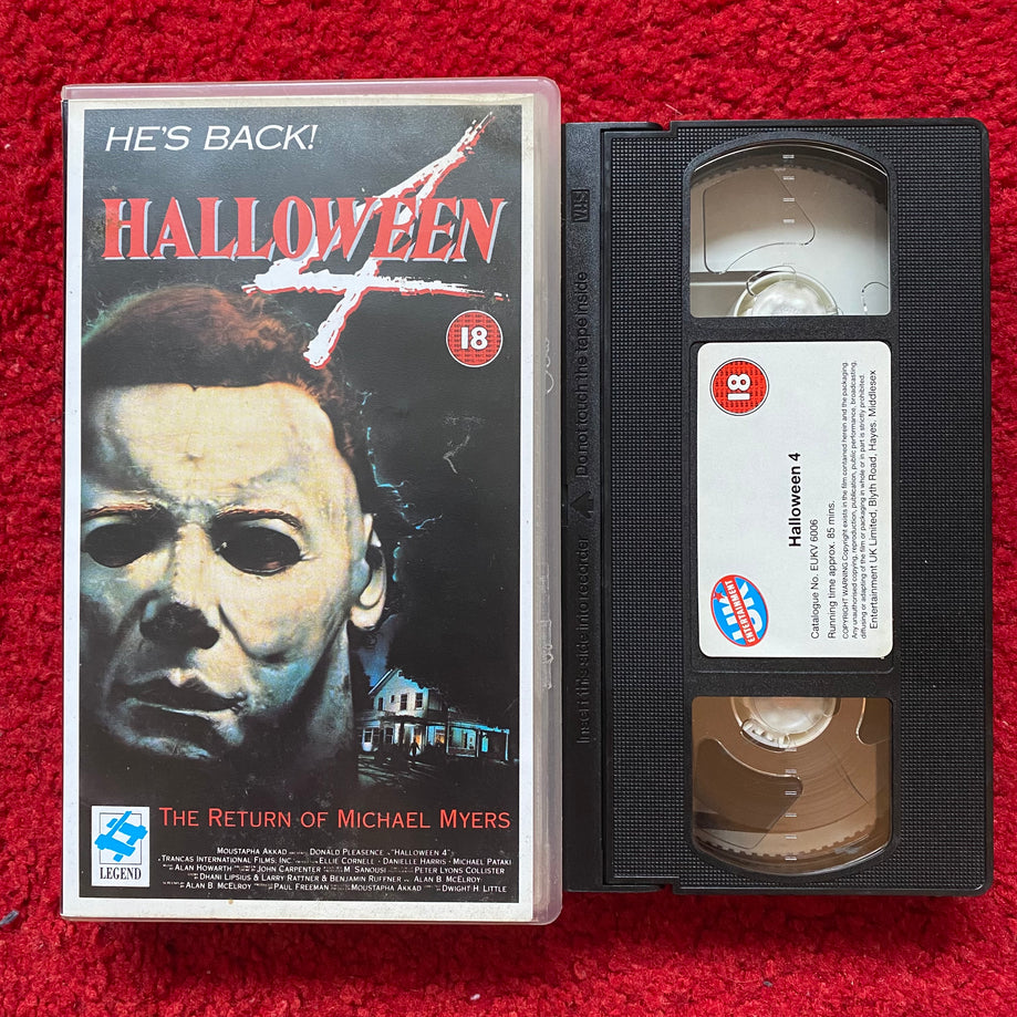 Halloween 4 VHS Video (1988) LGV10056