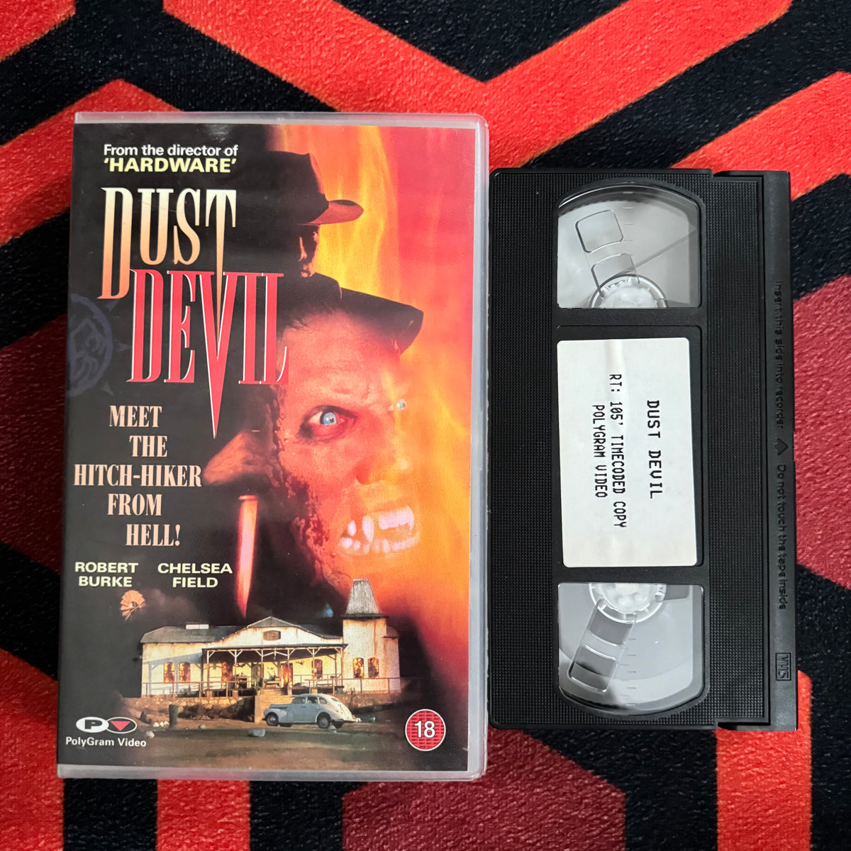 Dust Devil Ex Rental VHS Video (1992) PG1003