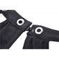 Dark in Love Enyo Mesh Strap Goth Halter Top in Black