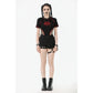 Dark in Love Gwen Pleated Garter Shorts