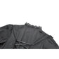 Dark in Love Belladonna Lace-Up High Collar Puff Sleeve Goth Dress  in Black