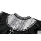 Dark in Love Dark Lace-Framed Silhouette Dress