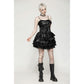 Dark in Love Harriet Punk Shiny PU Leather Layered Dress