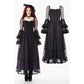 Dark in Love Lilith Bell Sleeve Gothic Maxi Dress