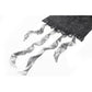 Dark in Love Seraphina Ruched Lace Goth Blouse in Black