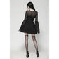 Dark in Love Greta Dark Mystique Gothic Lace-Up Mesh Dress