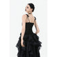 Dark in Love Selene Ruffled Floral Jacquard Corset Top - Size UK 16 Left Only!