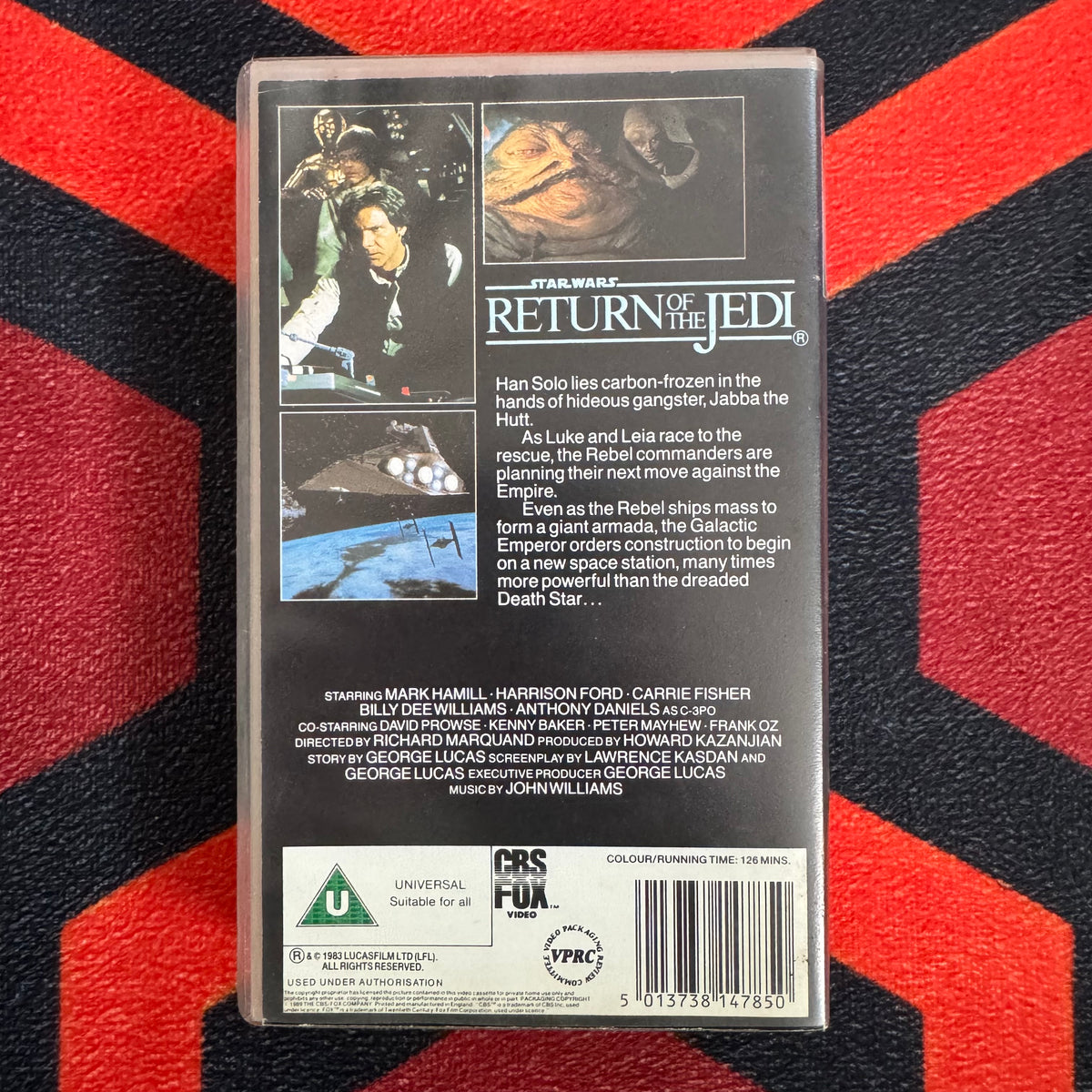 Return Of The Jedi VHS Video (1983) 1478
