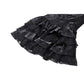 Dark in Love Harriet Punk Shiny PU Leather Layered Dress