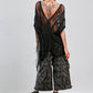 Banned Apparel Gothic Mesh Top Black Sheer Layering