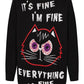 Banned Apparel Gothic Jumper Dress Black Oversized Knit