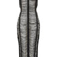 Banned Apparel Gothic Mesh Dress Sheer Distressed Black
