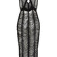Banned Apparel Gothic Mesh Dress Sheer Distressed Black