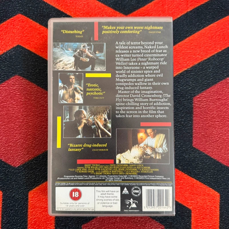 Naked Lunch Ex Rental VHS Video (1991) VA20164 [MOULD]
